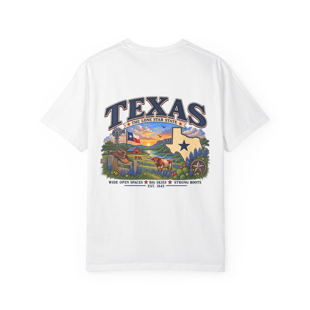 Texas Vintage Graphic T-Shirt — Lone Star State Scenic Design