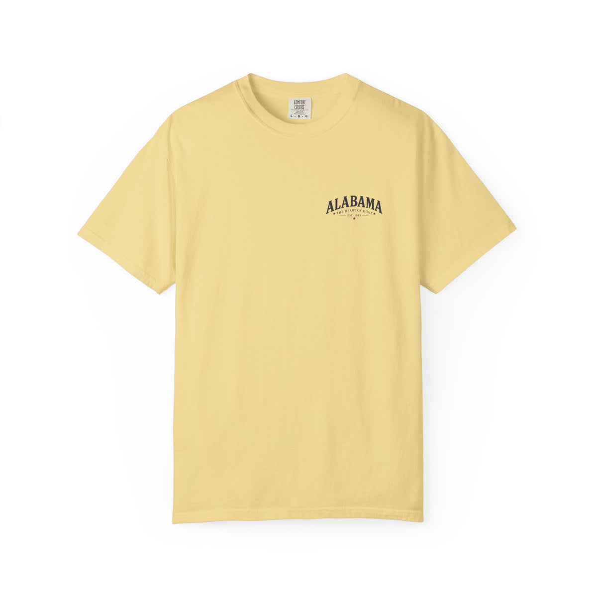 Alabama Heritage T-Shirt — State Scenic Back Print with Magnolia & Capitol