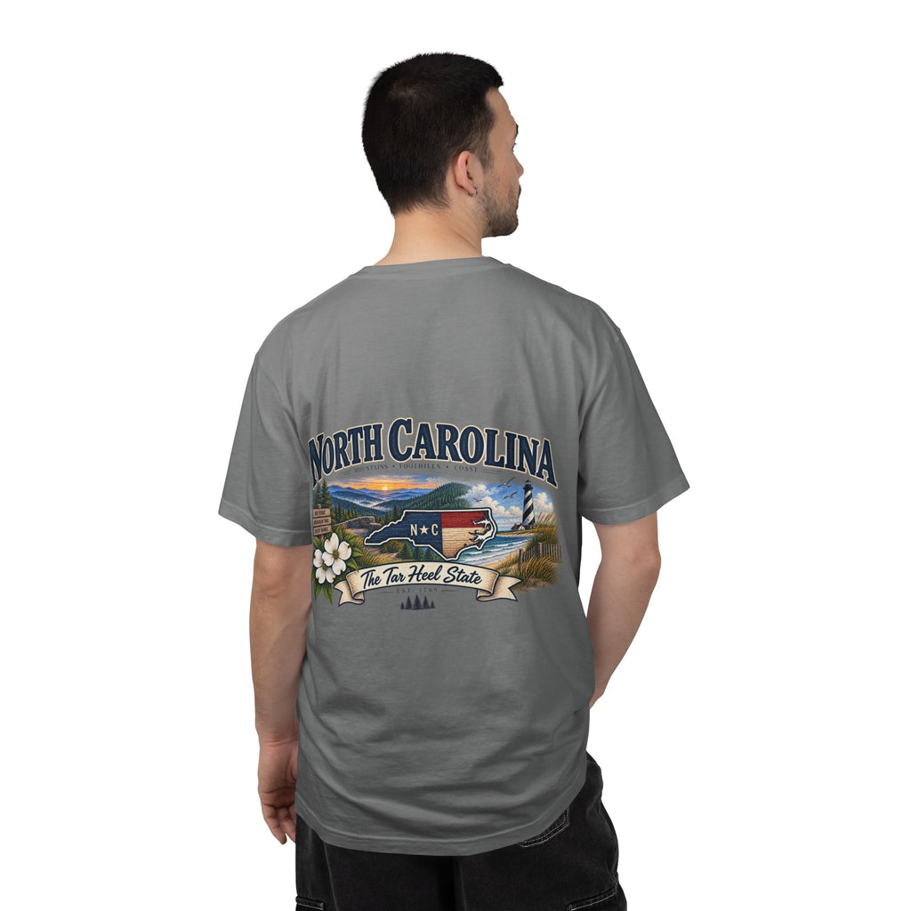North Carolina State T-Shirt – 'The Tar Heel State' Scenic Tee