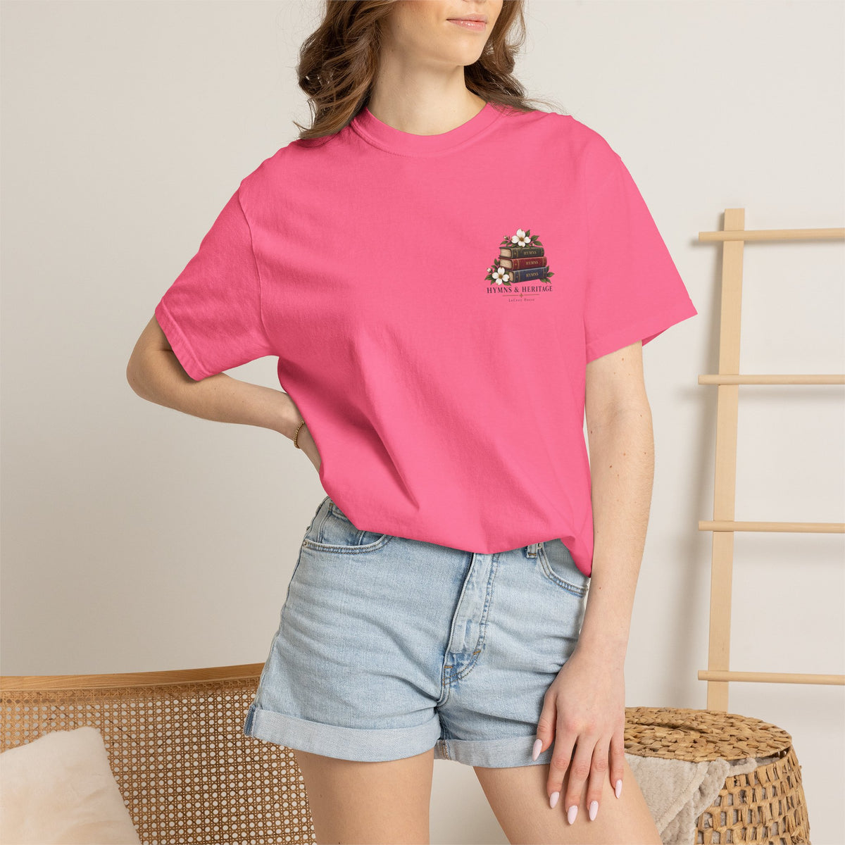 The Old Hymns T-Shirt — Vintage Hymnal Stack Christian Music Tee