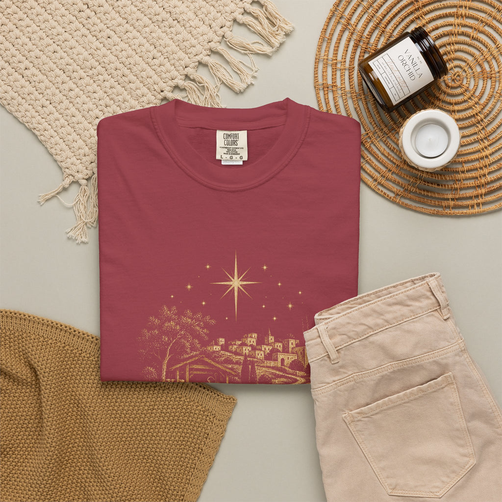 Small Town, Great Joy T‑Shirt — Vintage Christmas Holiday Tee