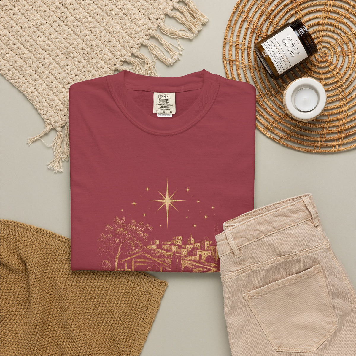 Small Town, Great Joy T‑Shirt — Vintage Christmas Holiday Tee