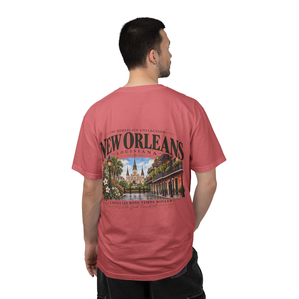 New Orleans T-Shirt - Vintage Cityscape Tee with “New Orleans Louisiana” Design