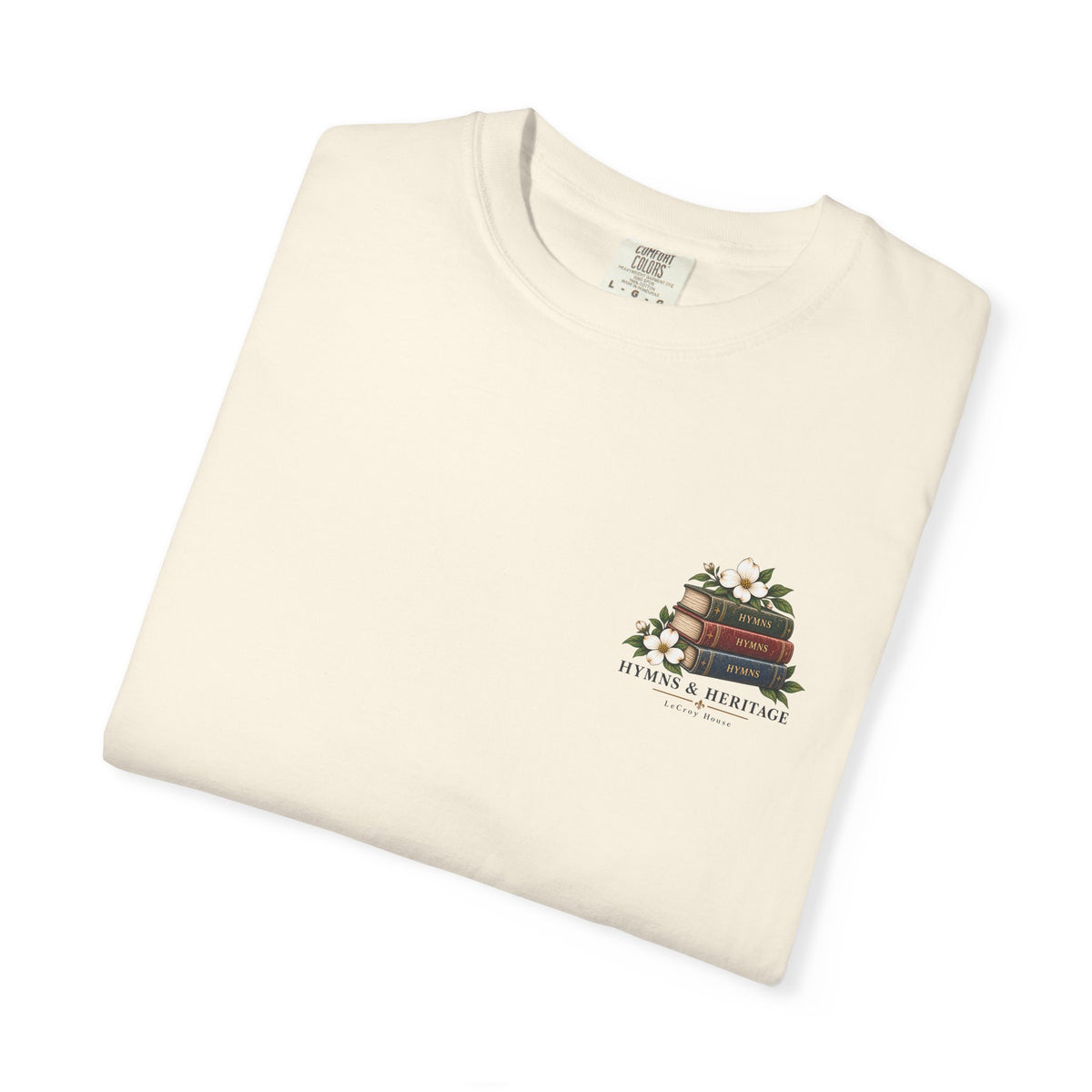The Old Hymns T-Shirt — Vintage Hymnal Stack Christian Music Tee