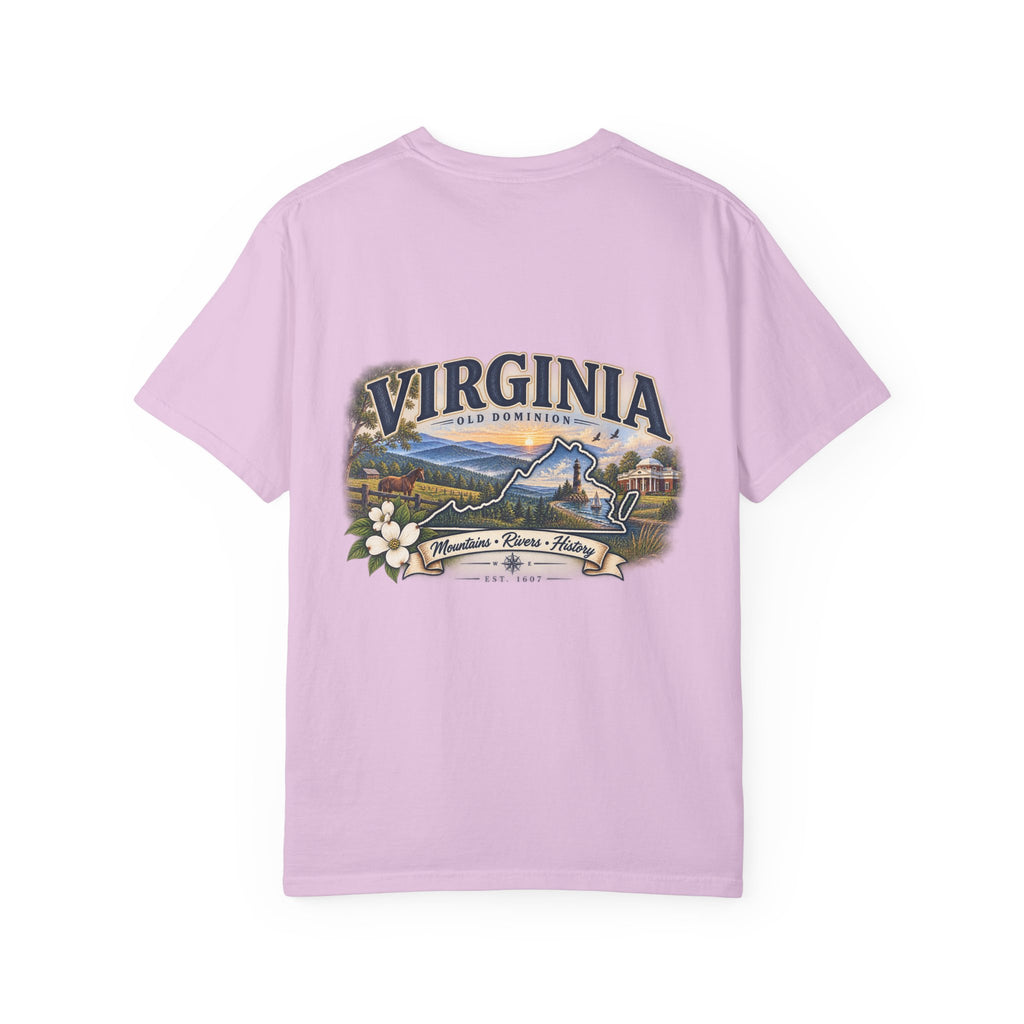 Virginia Scenic T-Shirt — Retro State Pride Design