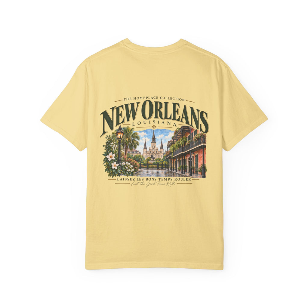 New Orleans T-Shirt - Vintage Cityscape Tee with “New Orleans Louisiana” Design