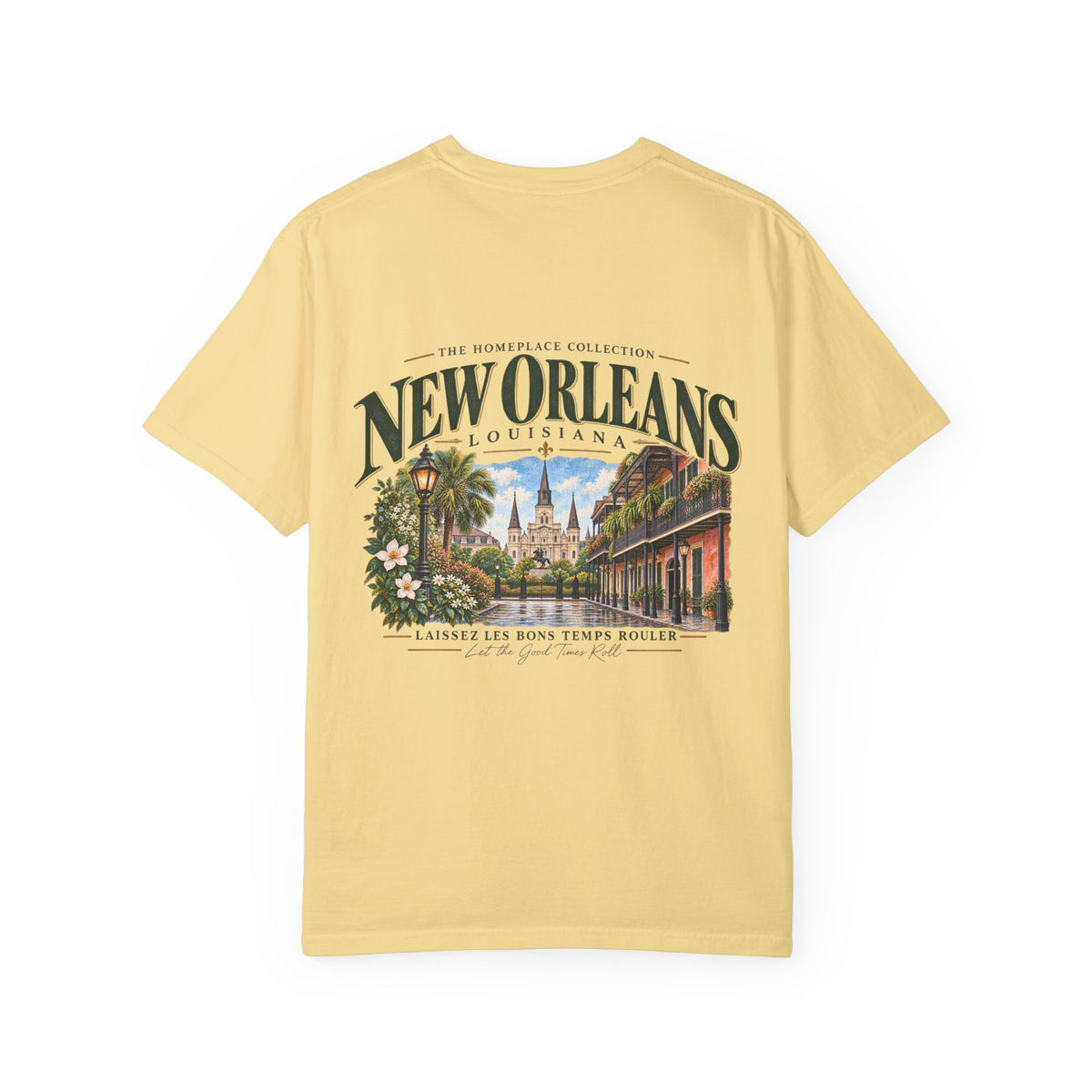 New Orleans T-Shirt - Vintage Cityscape Tee with “New Orleans Louisiana” Design