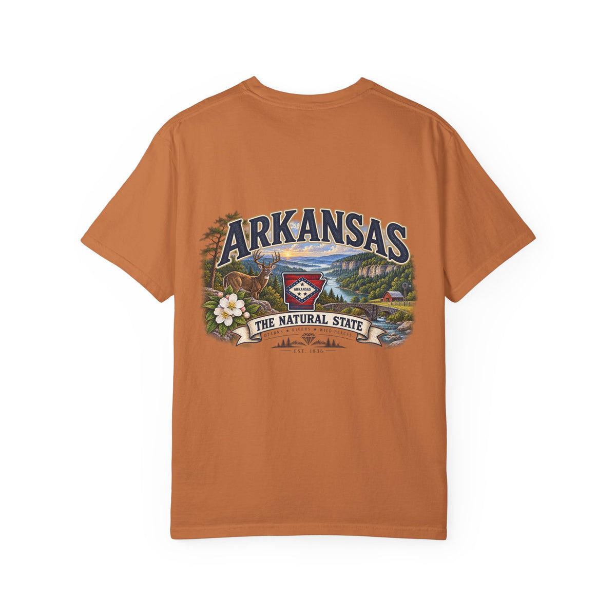 Arkansas The Natural State T-Shirt — Scenic State Pride Tee