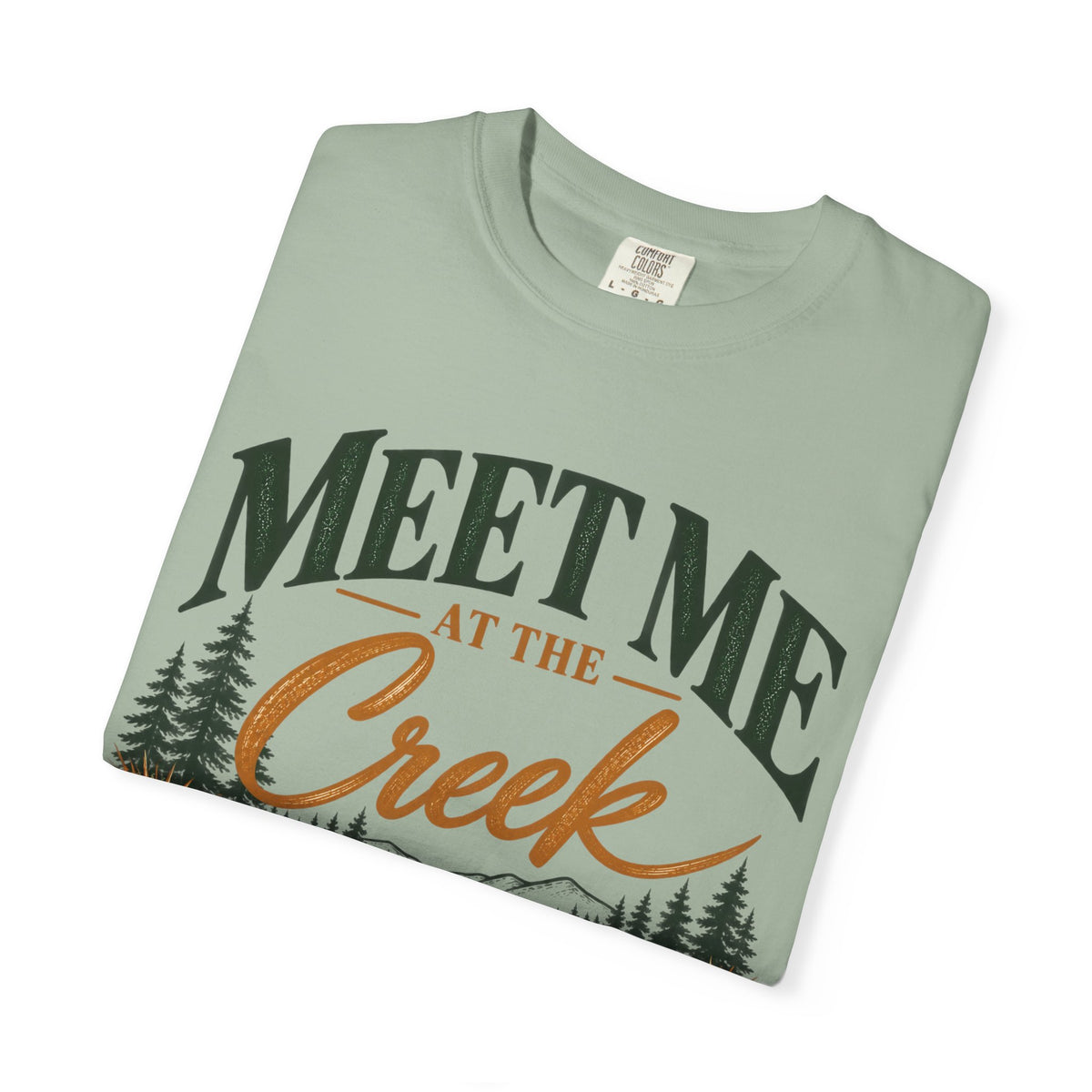 Meet Me at the Creek T-Shirt — Vintage Nature Graphic Tee for Outdoors Lovers