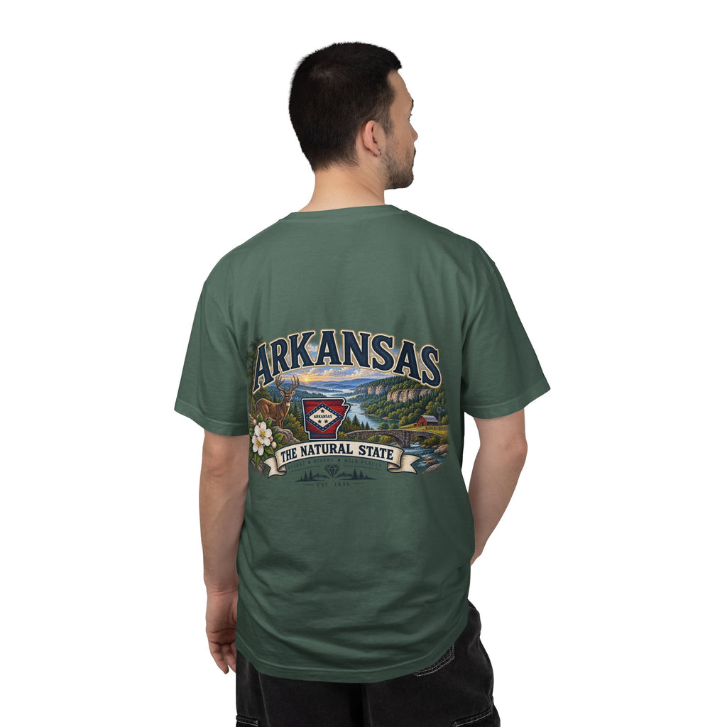 Arkansas The Natural State T-Shirt — Scenic State Pride Tee