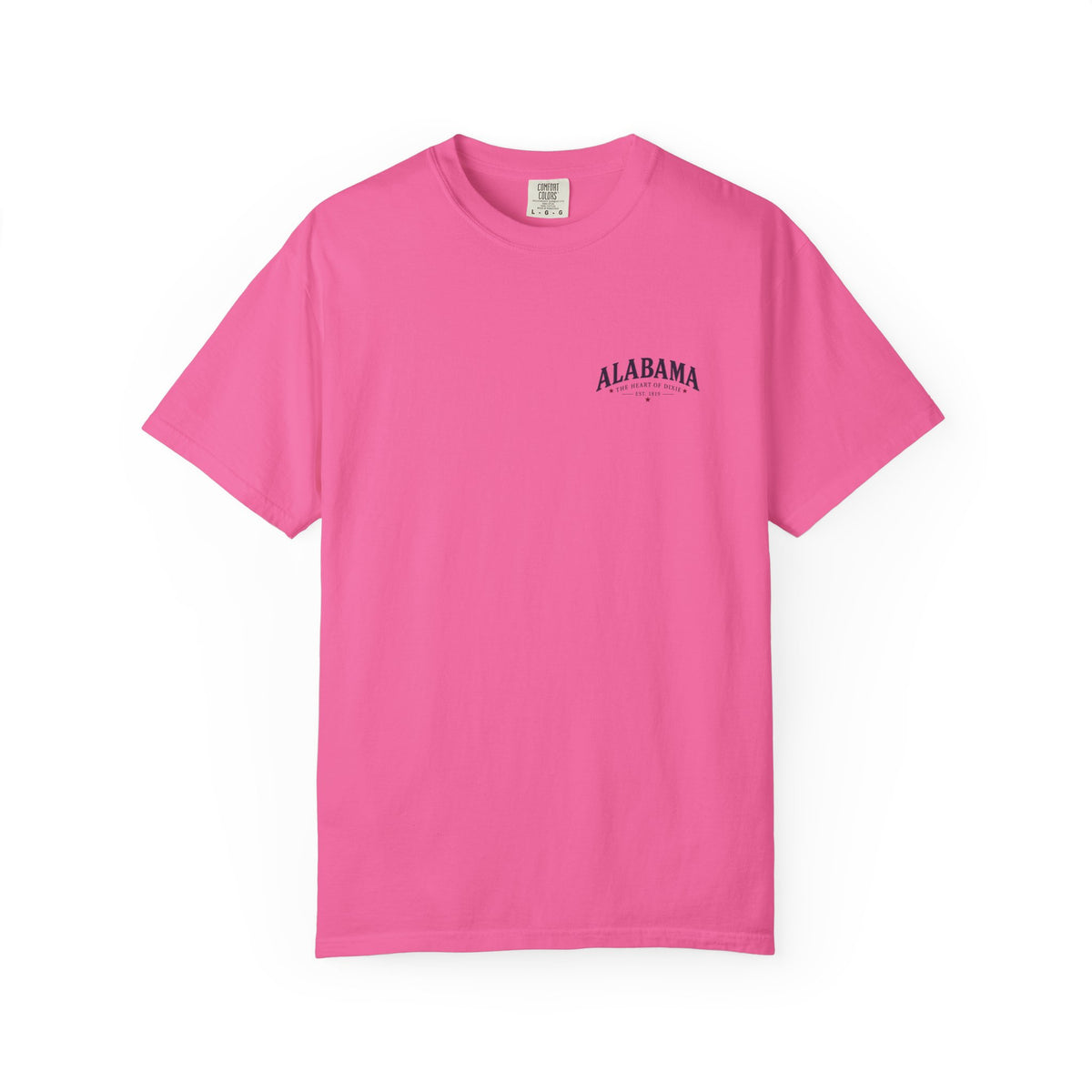 Alabama Heritage T-Shirt — State Scenic Back Print with Magnolia & Capitol