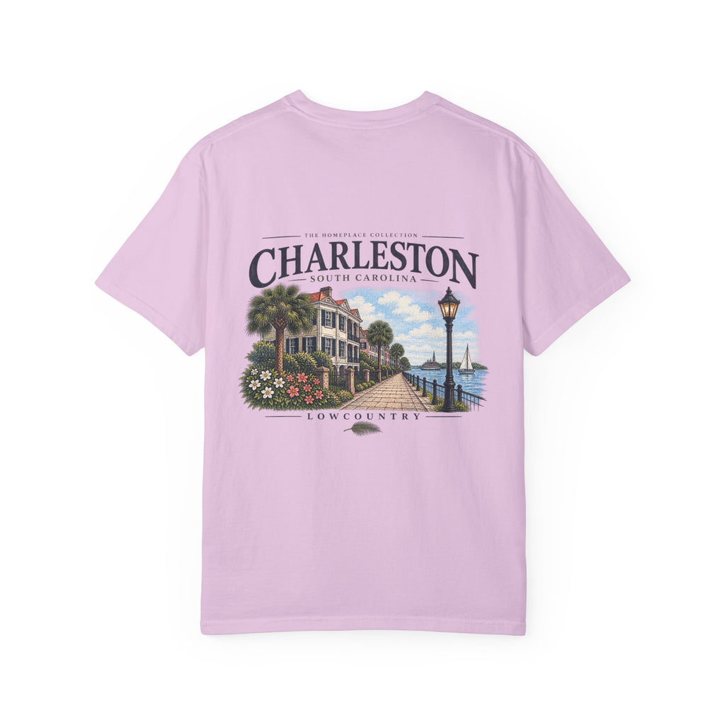 Charleston Lowcountry Graphic T-Shirt — Historic Waterfront Souvenir