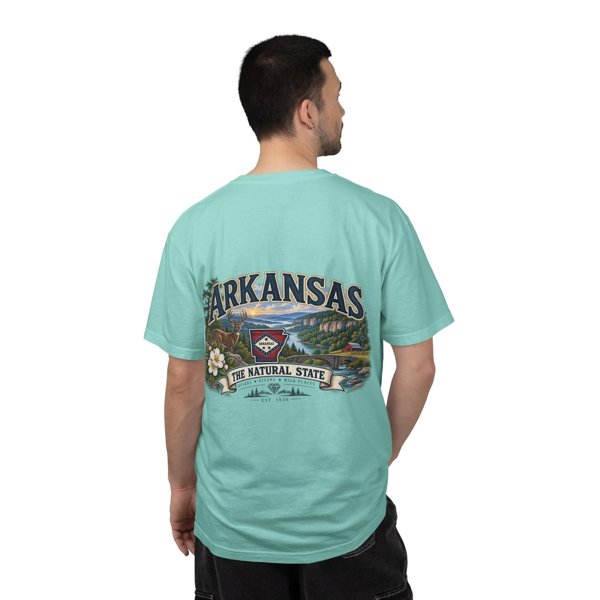 Arkansas The Natural State T-Shirt — Scenic State Pride Tee