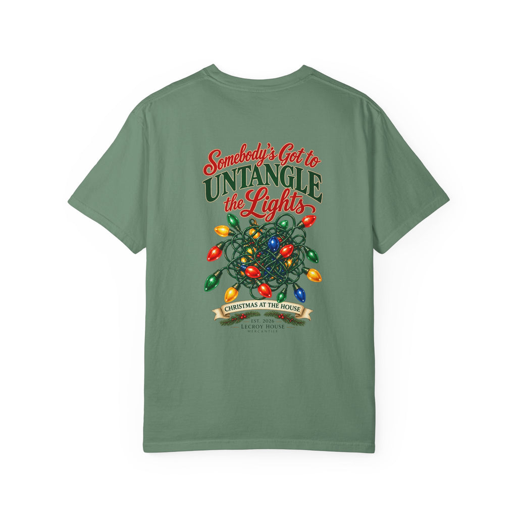 Somebody's Got to Untangle the Lights Christmas T-Shirt
