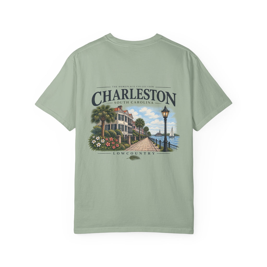 Charleston Lowcountry Graphic T-Shirt — Historic Waterfront Souvenir