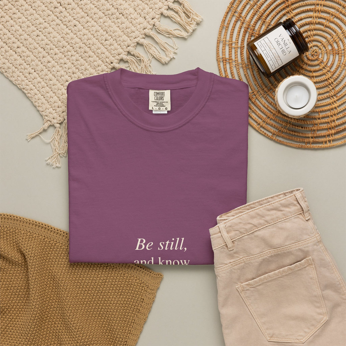 Classic White T-Shirt — Soft Garment-Dyed Crew Tee