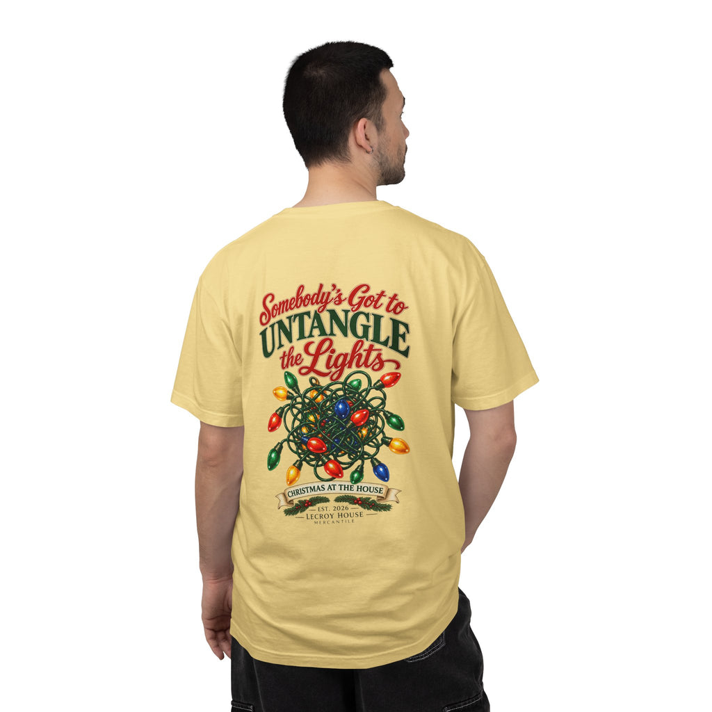 Somebody's Got to Untangle the Lights Christmas T-Shirt
