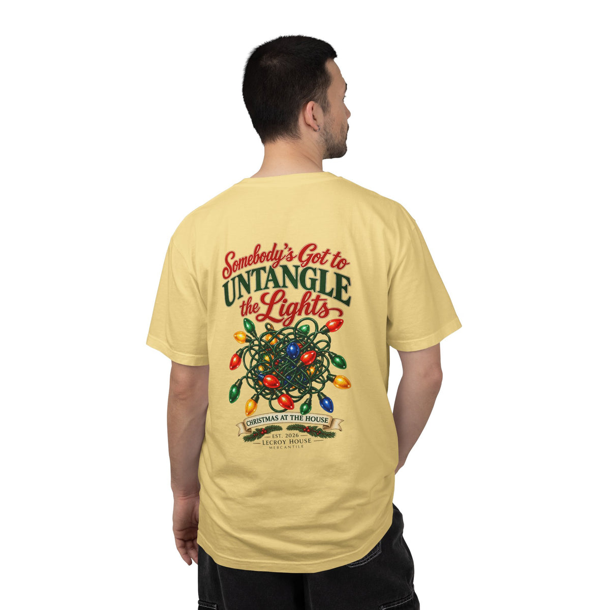 Somebody's Got to Untangle the Lights Christmas T-Shirt