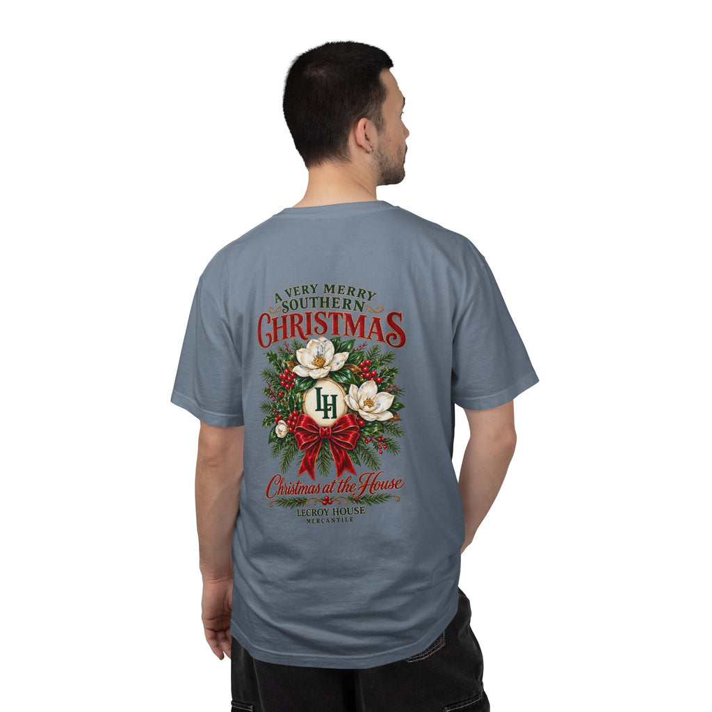 Christmas Magnolia T-Shirt — “A Very Merry Southern Christmas” Holiday Tee