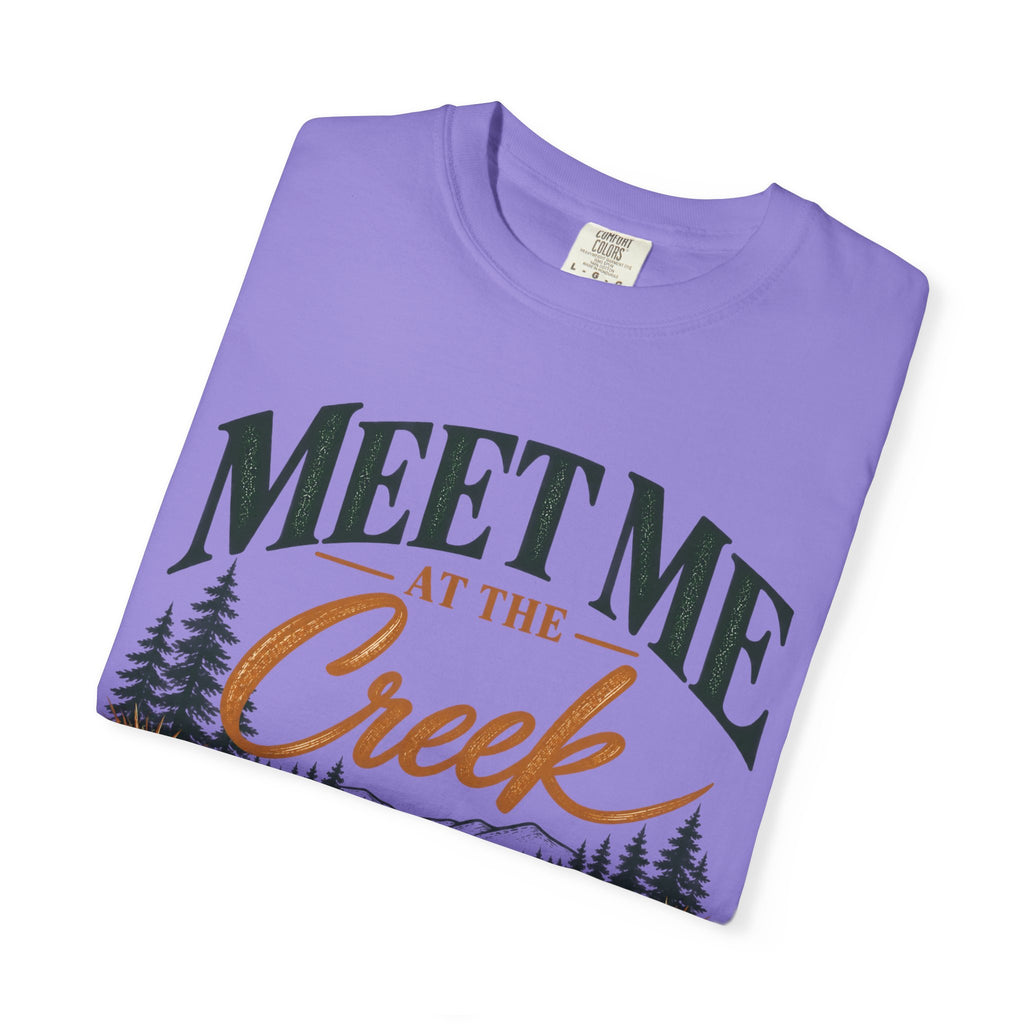 Meet Me at the Creek T-Shirt — Vintage Nature Graphic Tee for Outdoors Lovers