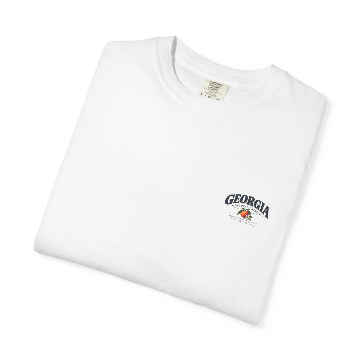 Georgia State T-Shirt — 'The Peach State' Scenic Back Print