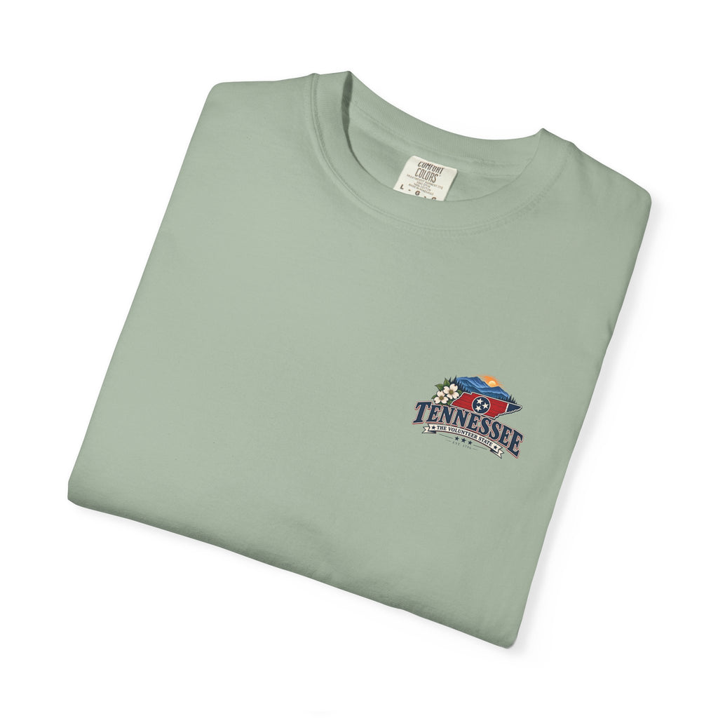 Tennessee Scenic T-Shirt — "Tennessee The Volunteer State" Vintage Travel Tee