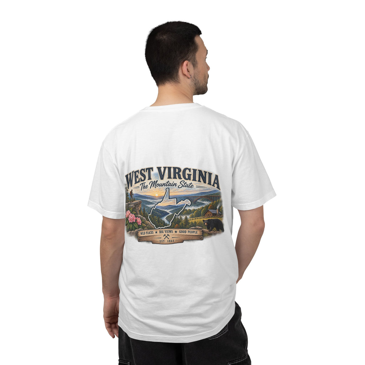 West Virginia Mountain State T-Shirt — Scenic State Pride Tee