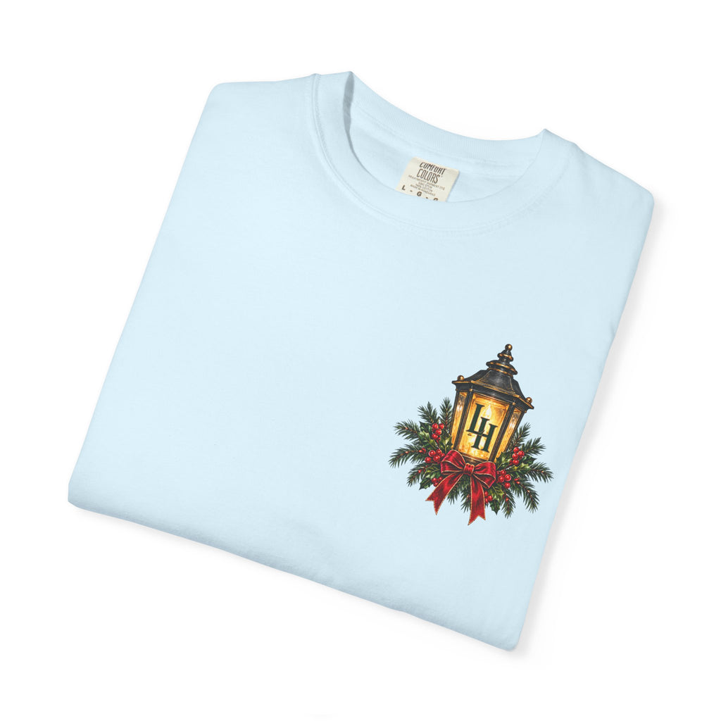 Christmas Porch Lantern T-Shirt — "Santa, We Left the Porch Light On" Holiday Tee