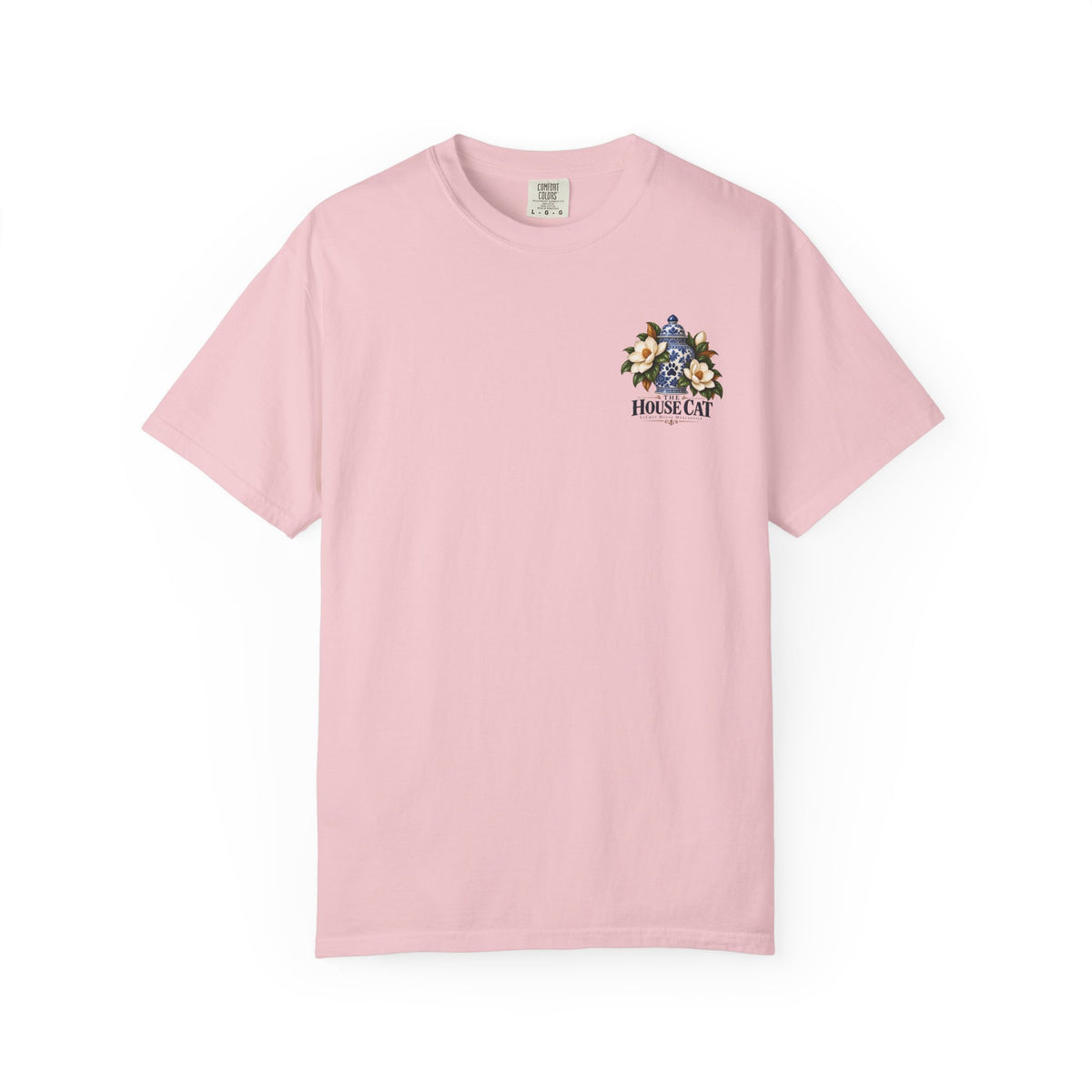 T-Shirt — Cozy Cat Lounge Graphic ("House Cat")
