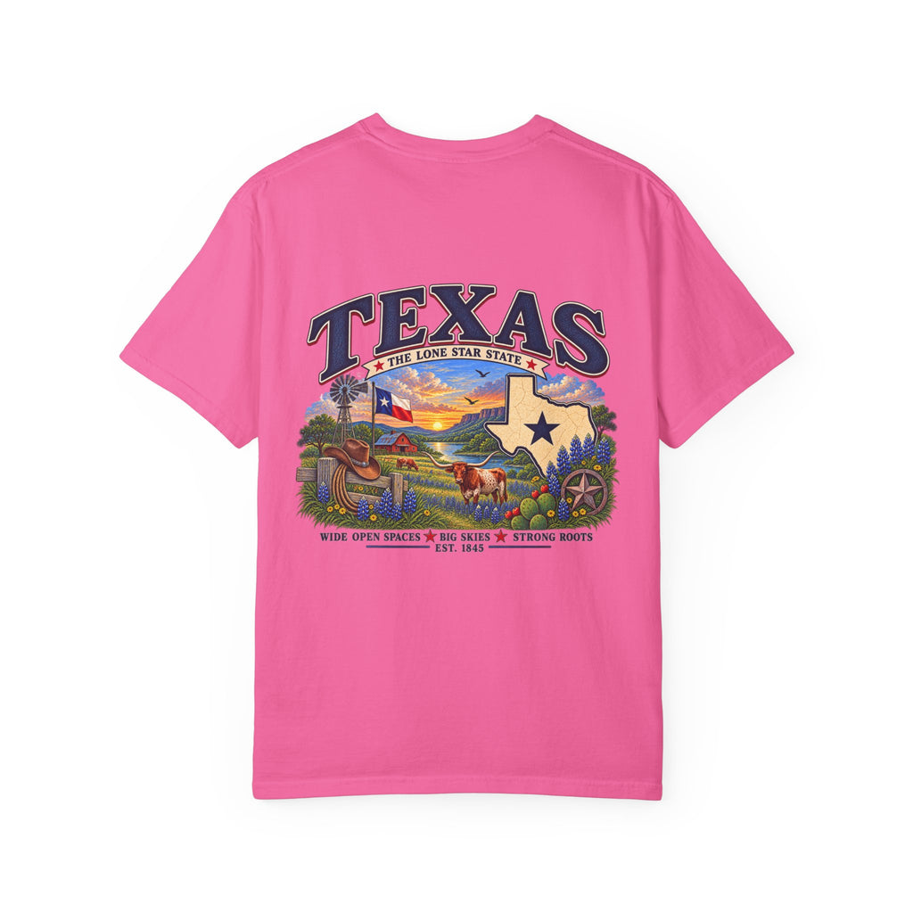 Texas Vintage Graphic T-Shirt — Lone Star State Scenic Design