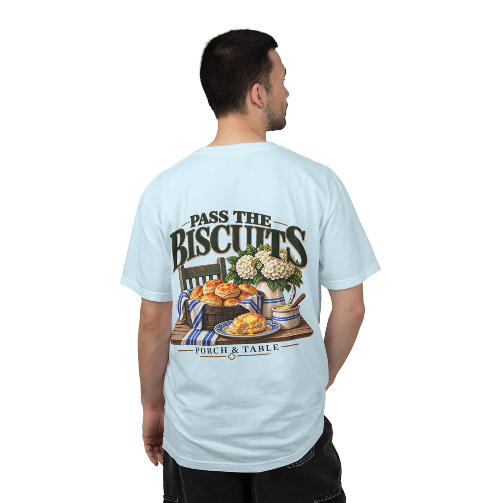Pass the Biscuits T-Shirt — Porch & Table Southern Comfort Graphic Tee
