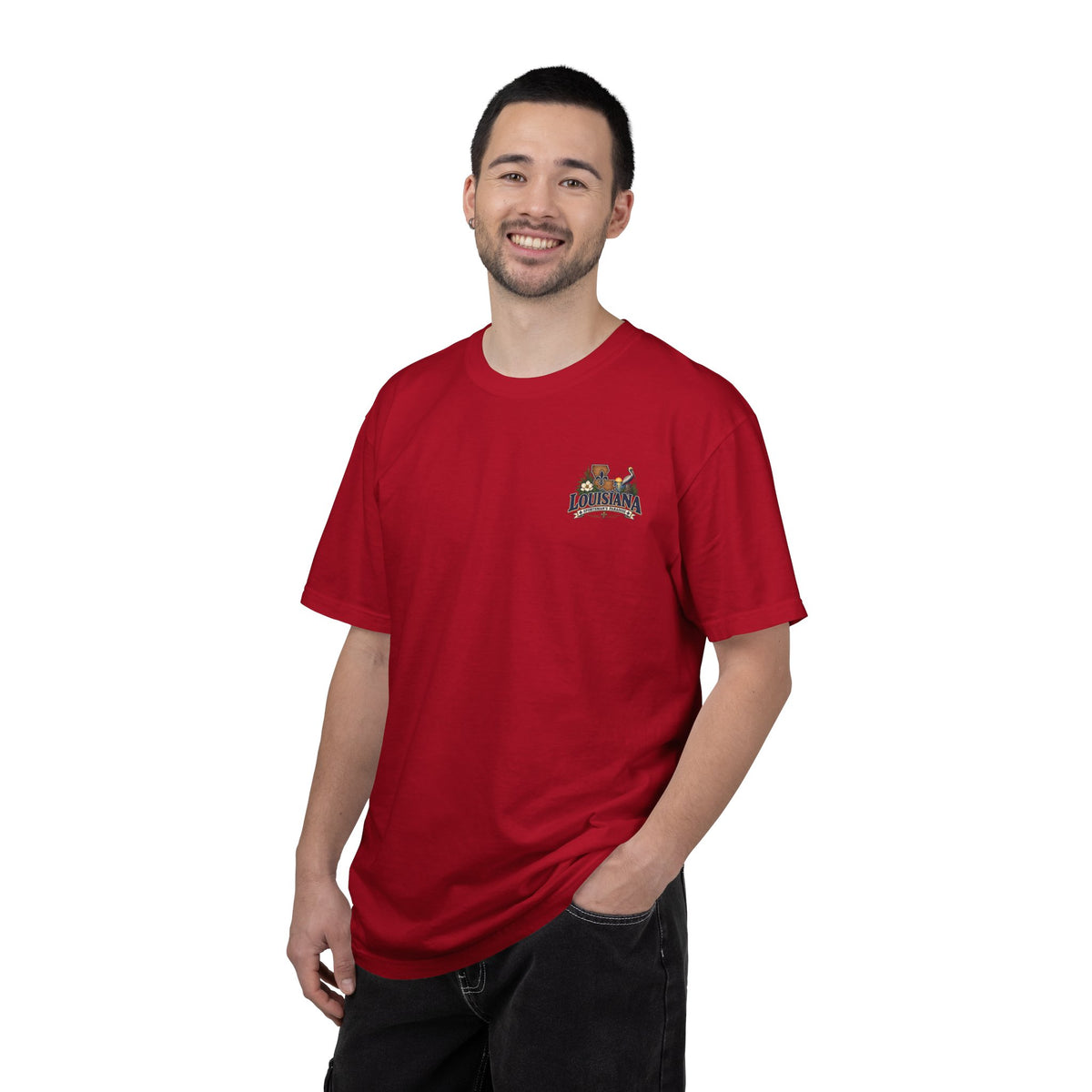 Louisiana Scenic T‑Shirt — State Souvenir Tee (Bayou, Jazz & Cajun Design)