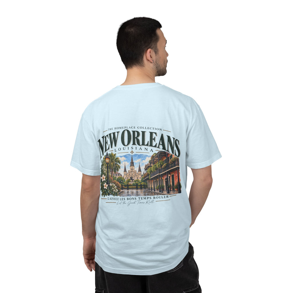 New Orleans T-Shirt - Vintage Cityscape Tee with “New Orleans Louisiana” Design
