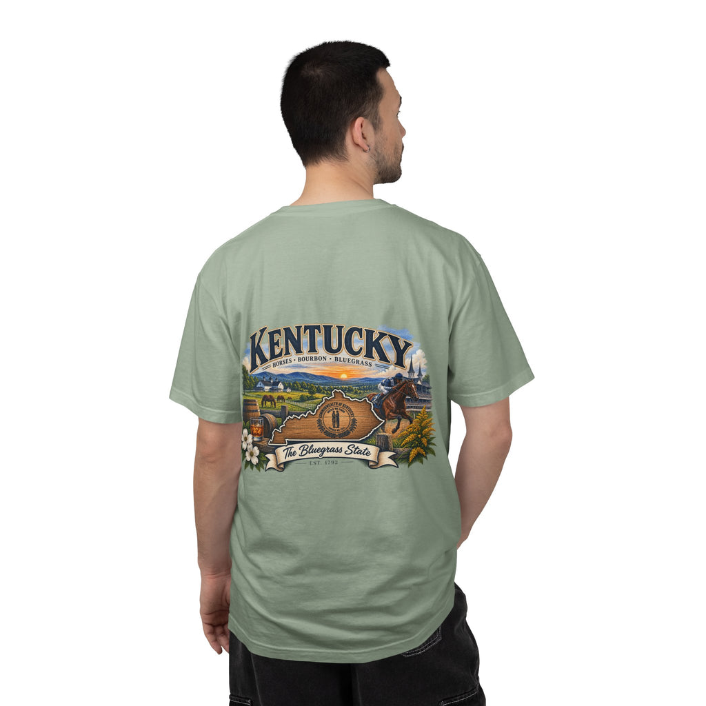 Kentucky Scenic Horseback T-Shirt — The Bluegrass State Graphic Tee