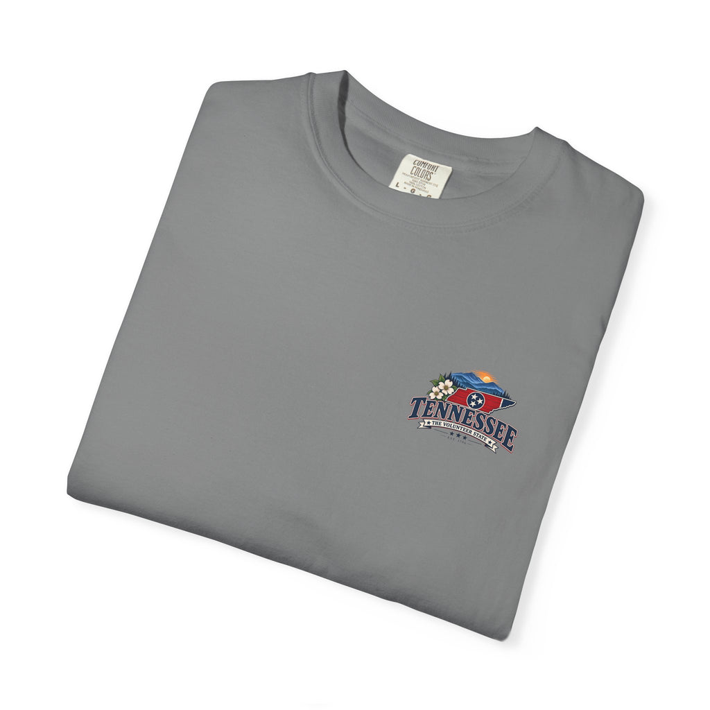 Tennessee Scenic T-Shirt — "Tennessee The Volunteer State" Vintage Travel Tee
