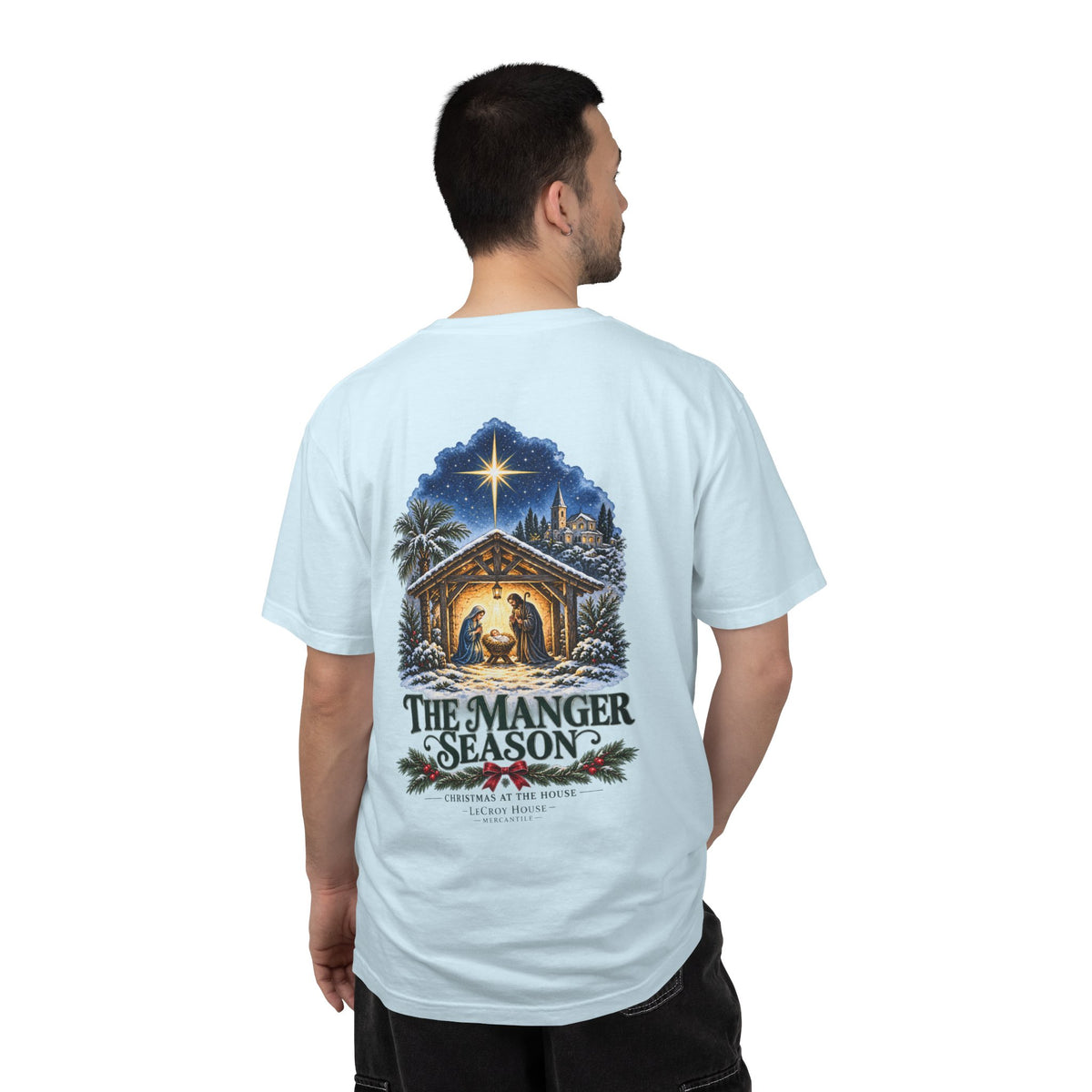 Christmas Nativity T-Shirt — "The Manger Season" Holiday Tee
