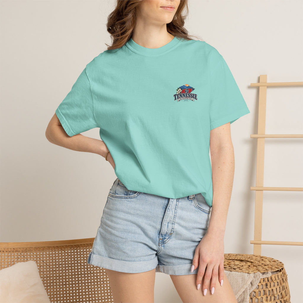 Tennessee Scenic T-Shirt — "Tennessee The Volunteer State" Vintage Travel Tee