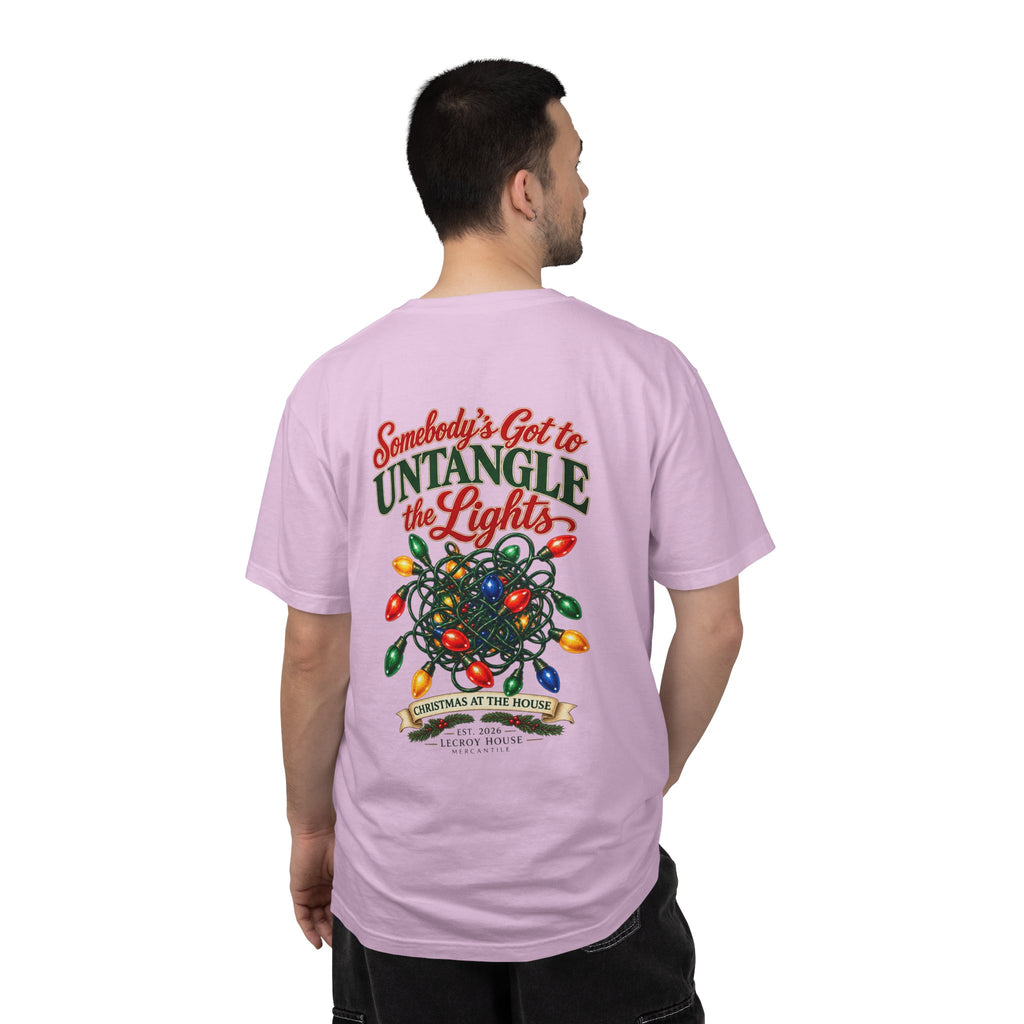 Somebody's Got to Untangle the Lights Christmas T-Shirt