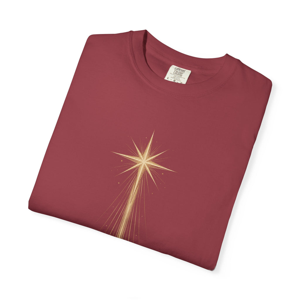 The Light Came Down T-Shirt — Nativity Christmas Star Tee