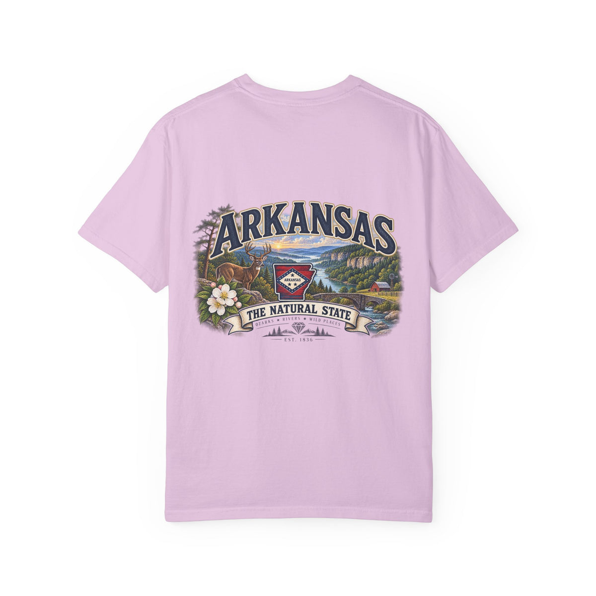 Arkansas The Natural State T-Shirt — Scenic State Pride Tee