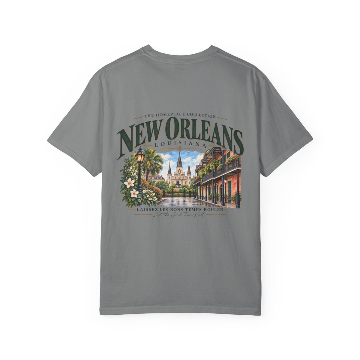 New Orleans T-Shirt - Vintage Cityscape Tee with “New Orleans Louisiana” Design