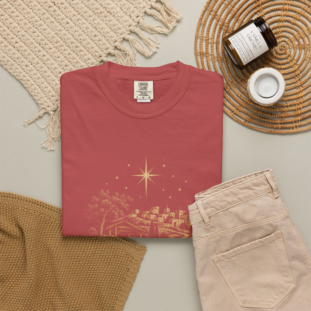 Small Town, Great Joy T‑Shirt — Vintage Christmas Holiday Tee