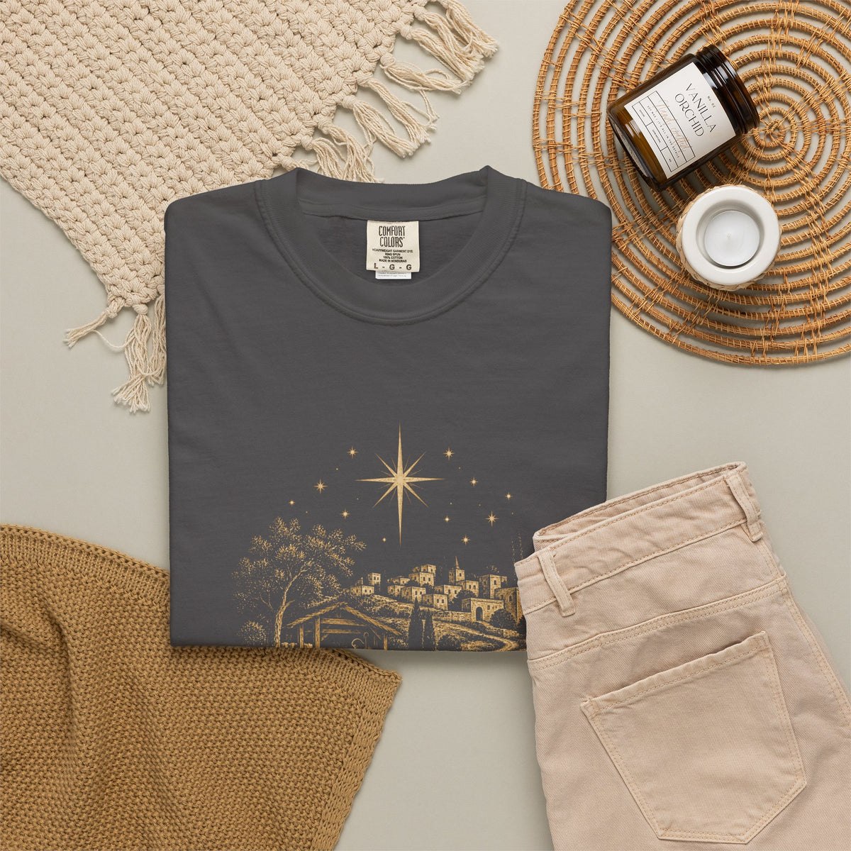 Small Town, Great Joy T‑Shirt — Vintage Christmas Holiday Tee