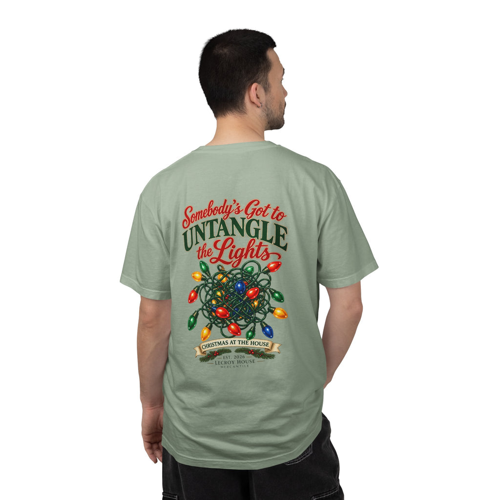 Somebody's Got to Untangle the Lights Christmas T-Shirt