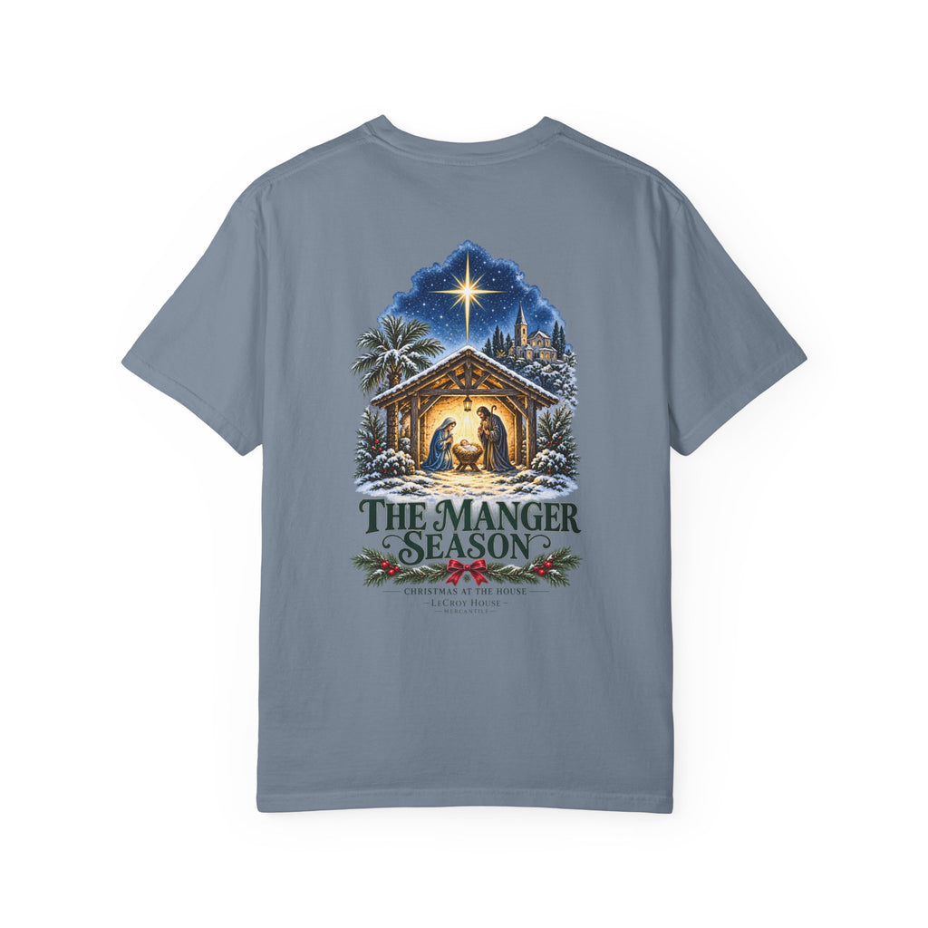 Christmas Nativity T-Shirt — "The Manger Season" Holiday Tee