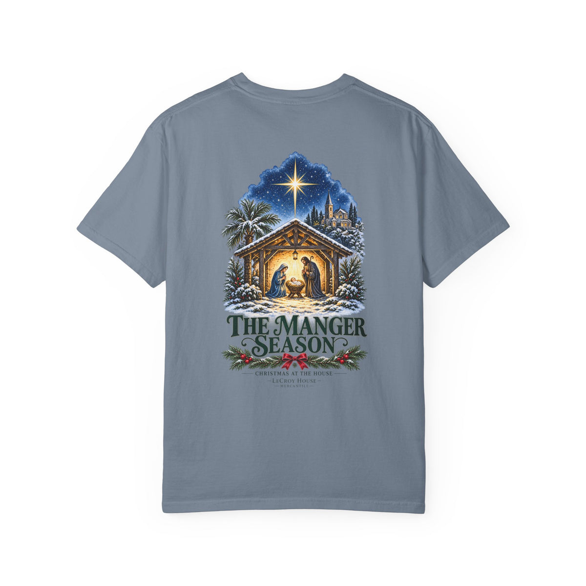 Christmas Nativity T-Shirt — "The Manger Season" Holiday Tee