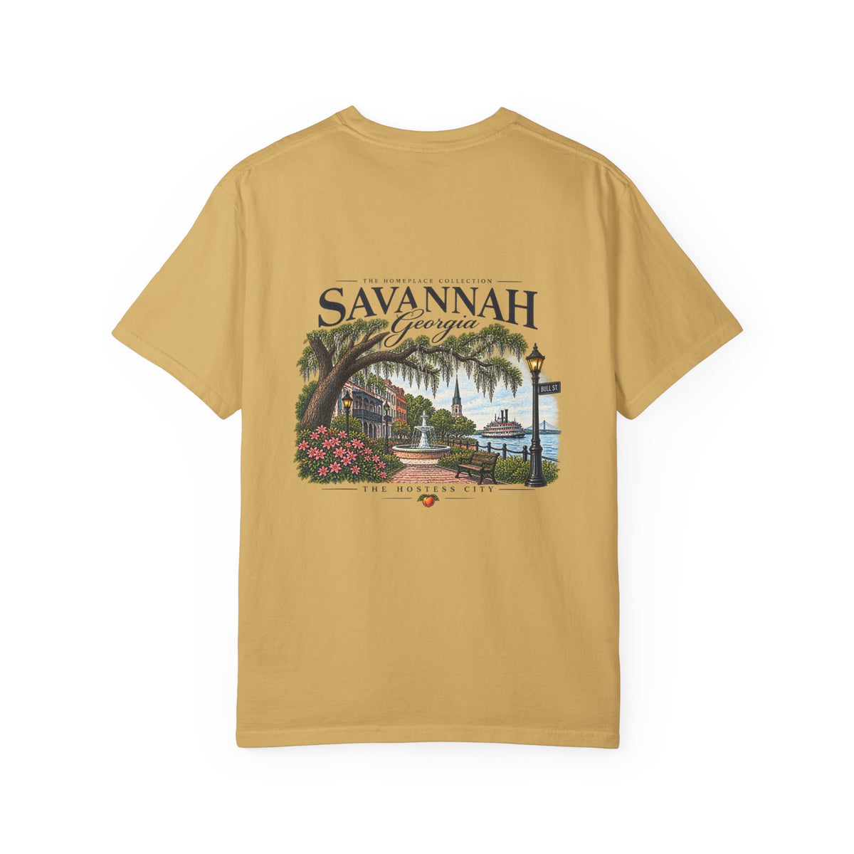 Savannah Georgia Scenic T-Shirt — Riverfront Ogeechee Park Design