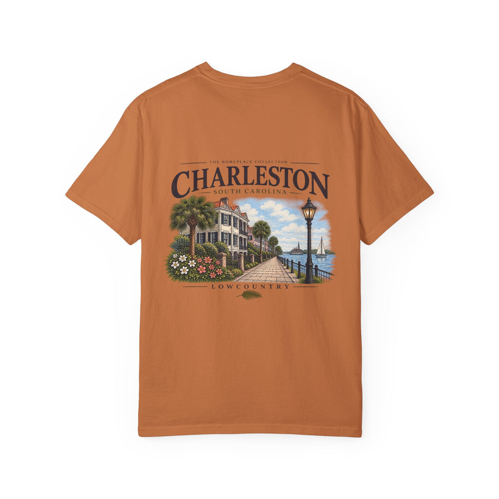 Charleston Lowcountry Graphic T-Shirt — Historic Waterfront Souvenir