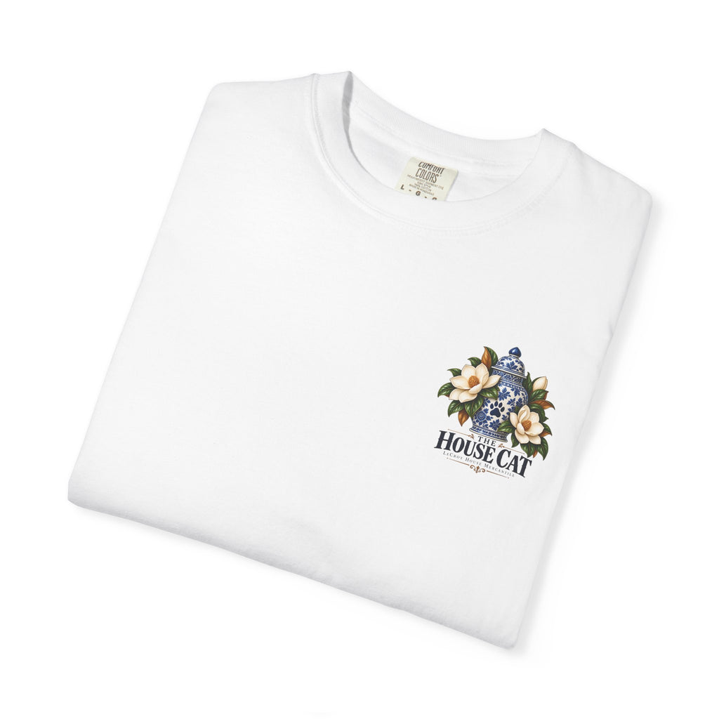 T-Shirt — Cozy Cat Lounge Graphic ("House Cat")