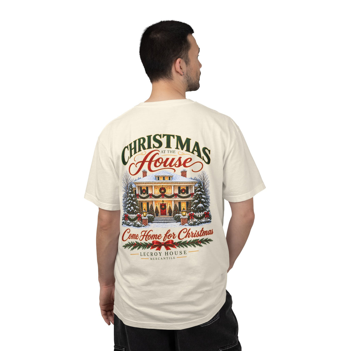 Christmas at the House T-Shirt — “Come Home for Christmas” Holiday Tee
